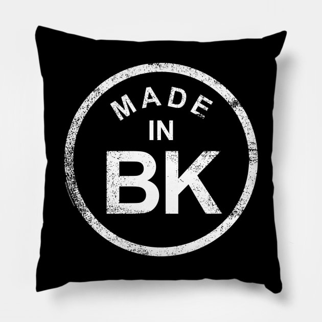 MADE IN BROOKLYN Pillow by LILNAYSHUNZ