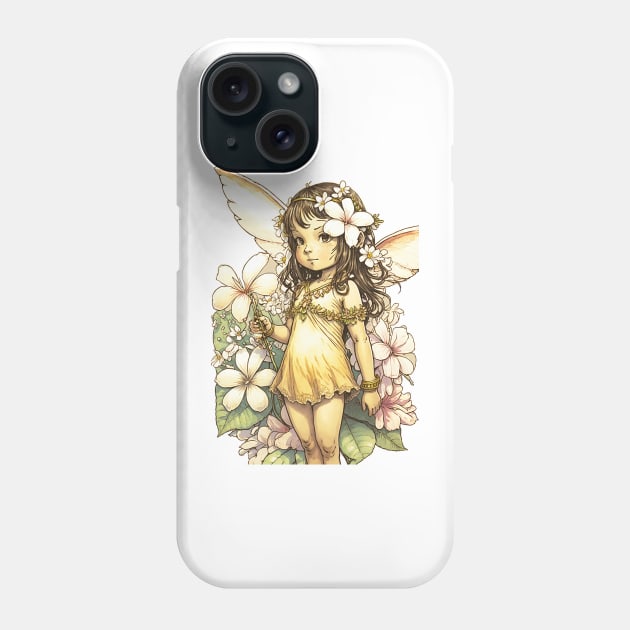 Plumeria Pikake Flower Fairy Girl Cute Hawaii Cicely Mary Barker Phone Case by peachycrossing