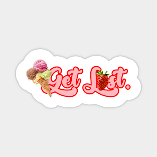 STRAWBERRY GELATO LOGO Magnet