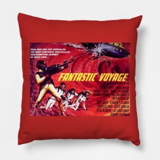 Classic Sci-Fi Lobby Card - Fantastic Voyage Pillow