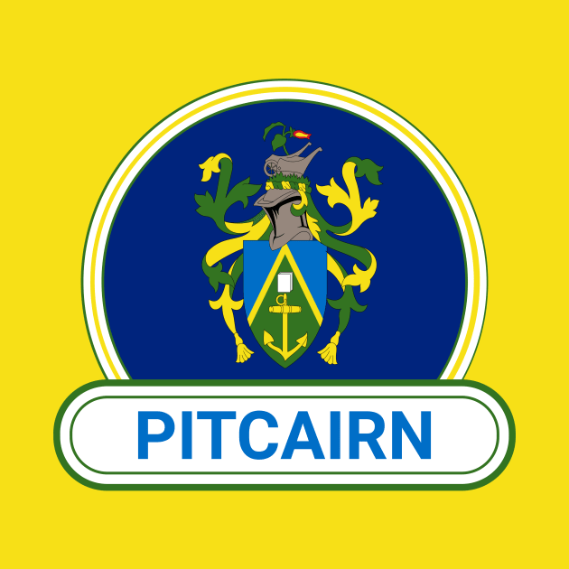 Pitcairn Country Badge - Pitcairn Flag by Yesteeyear