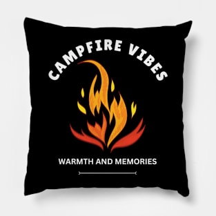 Campfire Vibes: Warmth and Memories Camp Fire Pillow