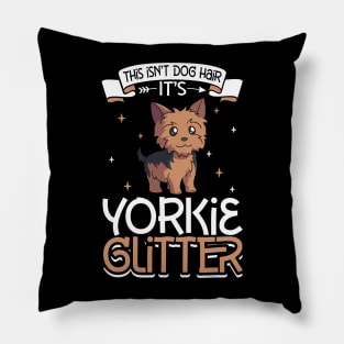 Yorkie glitter Pillow