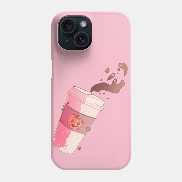 Pumpkin Spook Latte Phone Case by paintdust