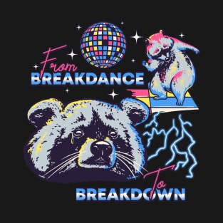 Raccoon MEME | From Breakdance to Breakdown T-Shirt