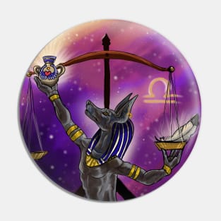 Zodiac Art Libra with Egyptian Spin Pin