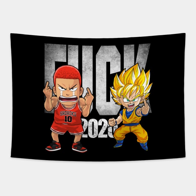 I hate 2020 B Tapestry by KZDENG