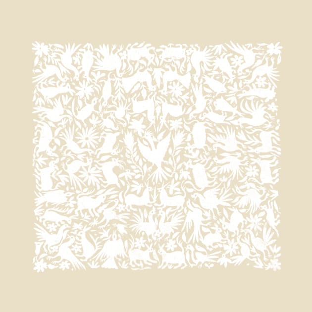 Otomi Mexican Design White by otomi