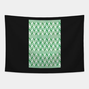 Cool Green Line Design Print Tapestry