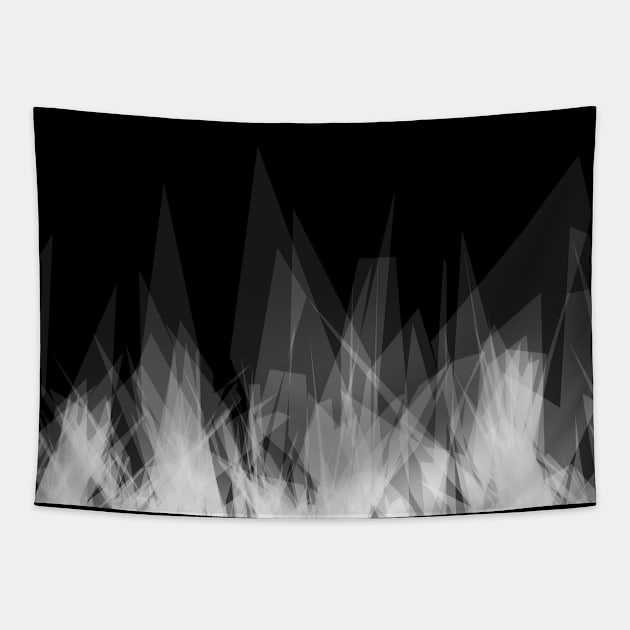 Crystal Fire Shards Tapestry by graphicfire