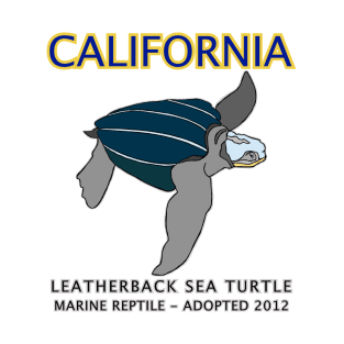 California - Leatherback Sea Turtle - Original T-Shirt