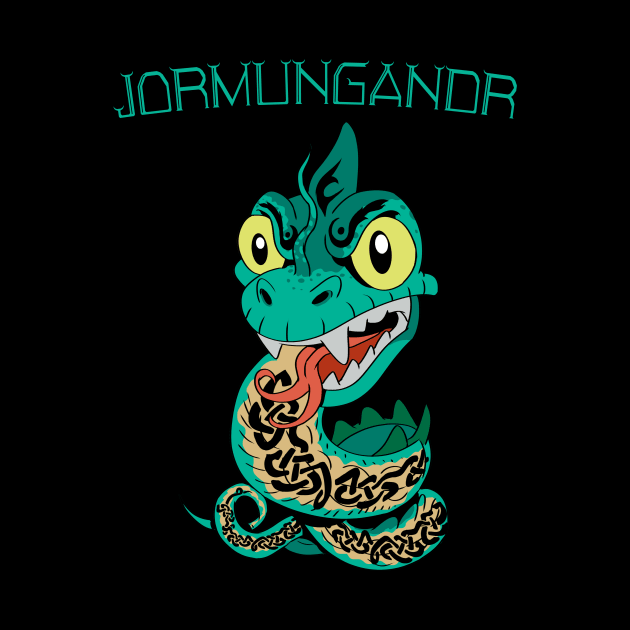 Wrath of the Serpent: Jormungandr in all its Glory by Holymayo Tee