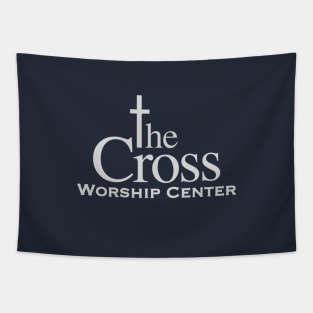 TCWC classic logo in Silver letters Tapestry