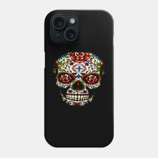 Sugar Skull Off Shoulder colorful Phone Case