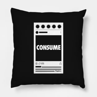 Consume - Social Media feed Pillow