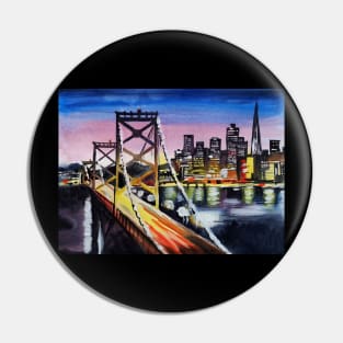 Cities by night Pin