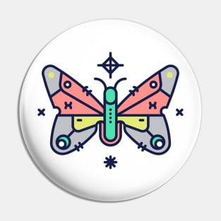 Colorful butterfly Pin