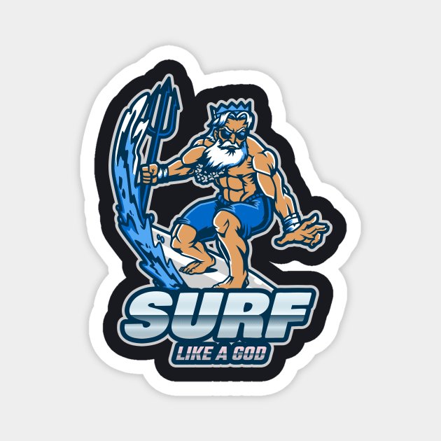 Surf like a God Magnet by A Reel Keeper