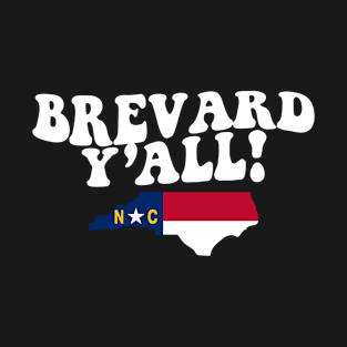 Brevard North Carolina Y'all - NC Flag Cute Southern Saying T-Shirt