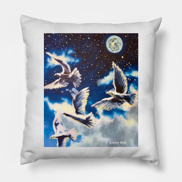 'For the Moon, A Ballet' Pillow by jerrykirk