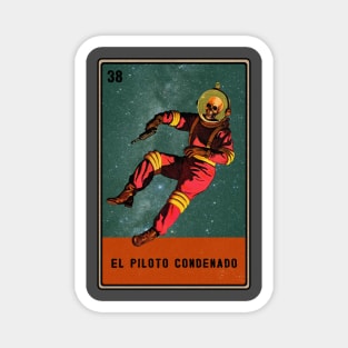 Vintage Mexican Loteria Space Man Magnet