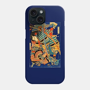 Two Samurai Warriors Fighting 1827–1832 Phone Case