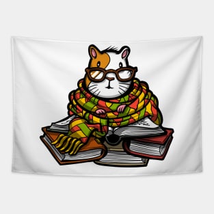 Guinea Pig Book Lover Tapestry