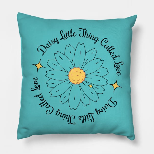 Daisy Love Wordplay Pillow by ElusiveIntro