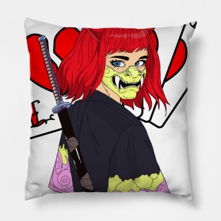 Oni Girl Pillow