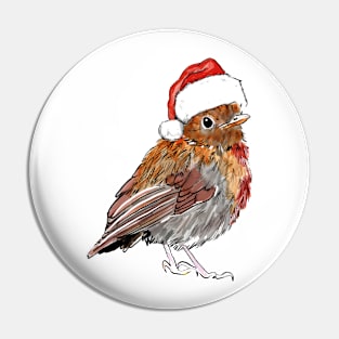 Christmas Robin Pin