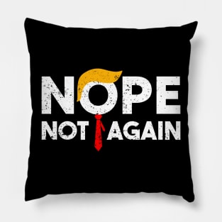 Vintage nope not again Pillow