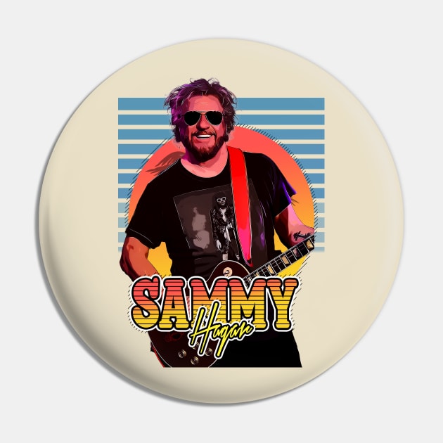 Retro Flyer Style Sammy Hagar Fan Art Design Pin by Now and Forever