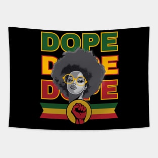 Unapologetically Dope black Tapestry