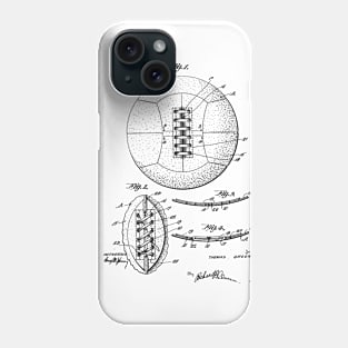 Football Lacing Vintage Patent Hand Drawing Phone Case