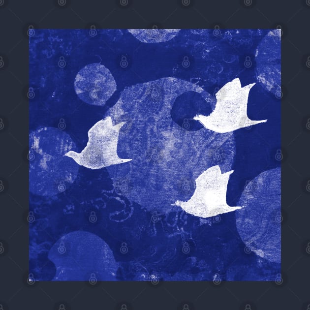 Three Cosmic Birds Digitally Altered Version of Original Work 13 by Heatherian