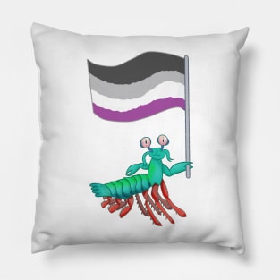 Mantis Shrimp Asexual Pride! Pillow