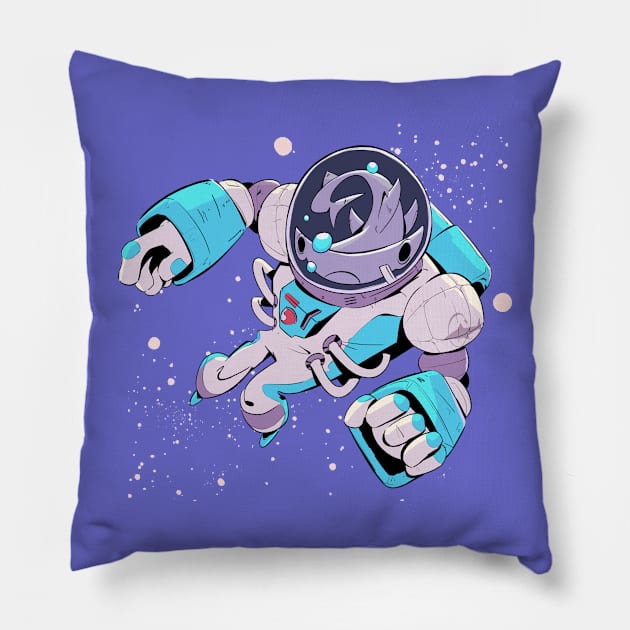 AstroFish in Space Pillow by sythelum