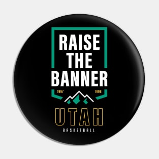 Utah Jazz NBA PLAYOFFS Champion's Banner Pin