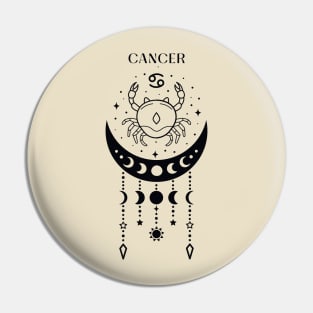 Cancer star sign; cancer; zodiac sign; horoscope sign; symbol; water sign; cancer birthday Pin