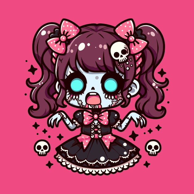 Zombie Girl Kawaii by DesignDinamique