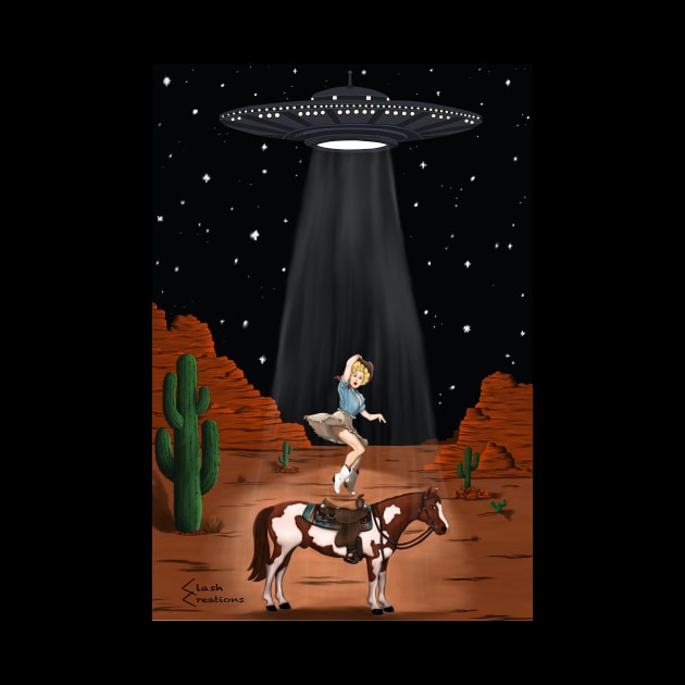 Cowgirl abduction by Clash Creations