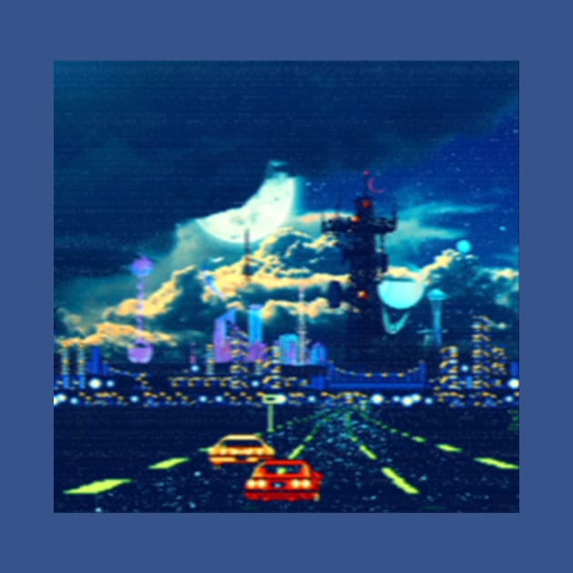 Asteroid City Racer Retrowave by lofi_retrowave