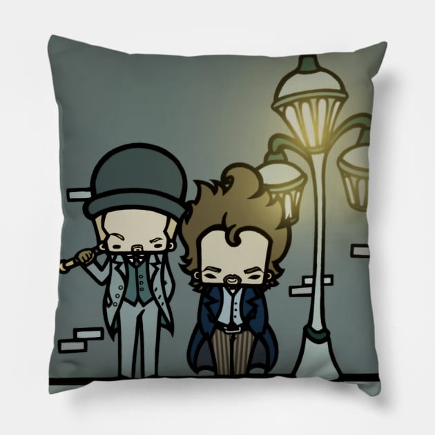 Holmes Watson Pillow by xanderbaldini