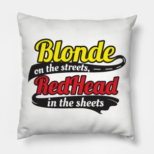 Blonde on the Streets Pillow