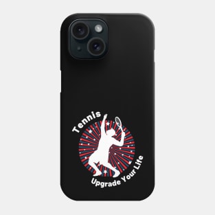 US Open Tennis USA Flag Silhouette Phone Case