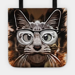 Curious Cat - Caricature Tote