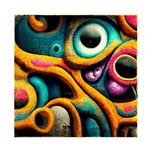 A Surrealism Graffit Psicodelic T-Shirt