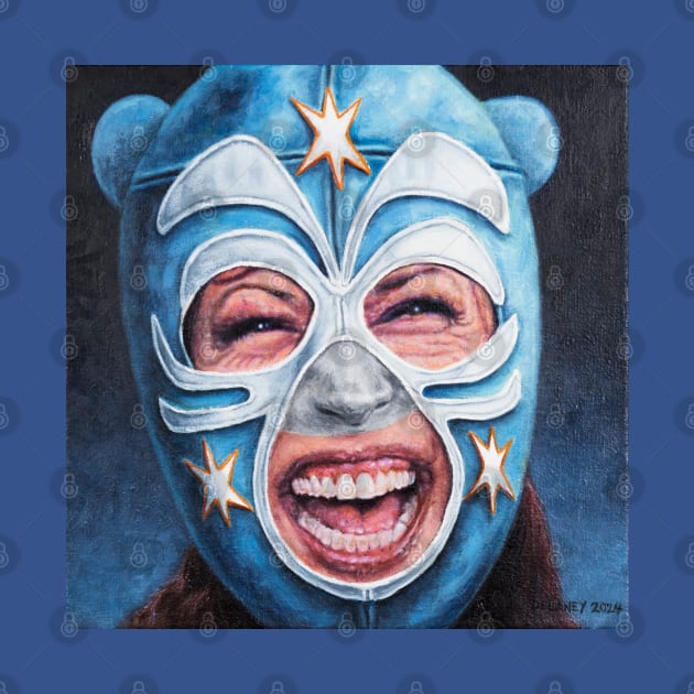 Kamala: Wrestling Mask Portrait by Hello1964