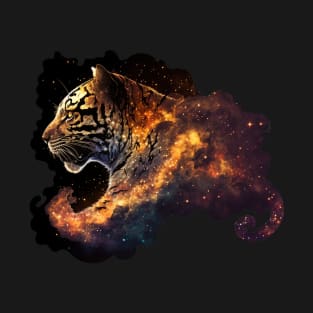 Universium and Tiger: A Cosmic Duo T-Shirt