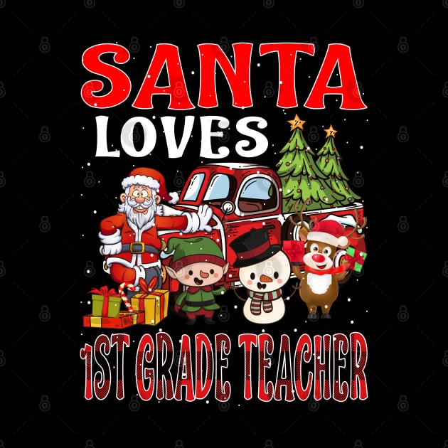 Santa Loves 1St Grade Teacher by intelus